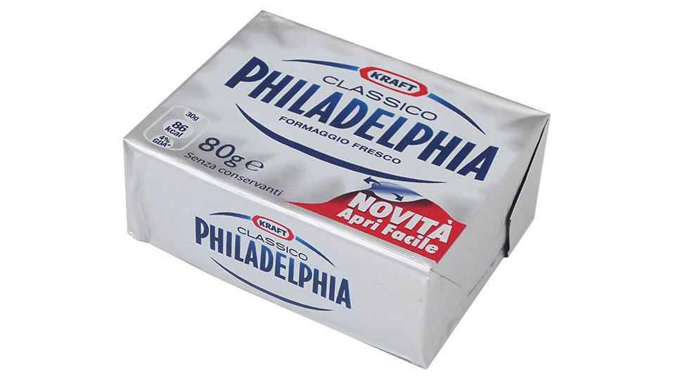A product picture of a Philadelphia packaging